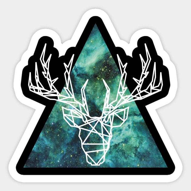 Galaxy Deer Sticker by bolu